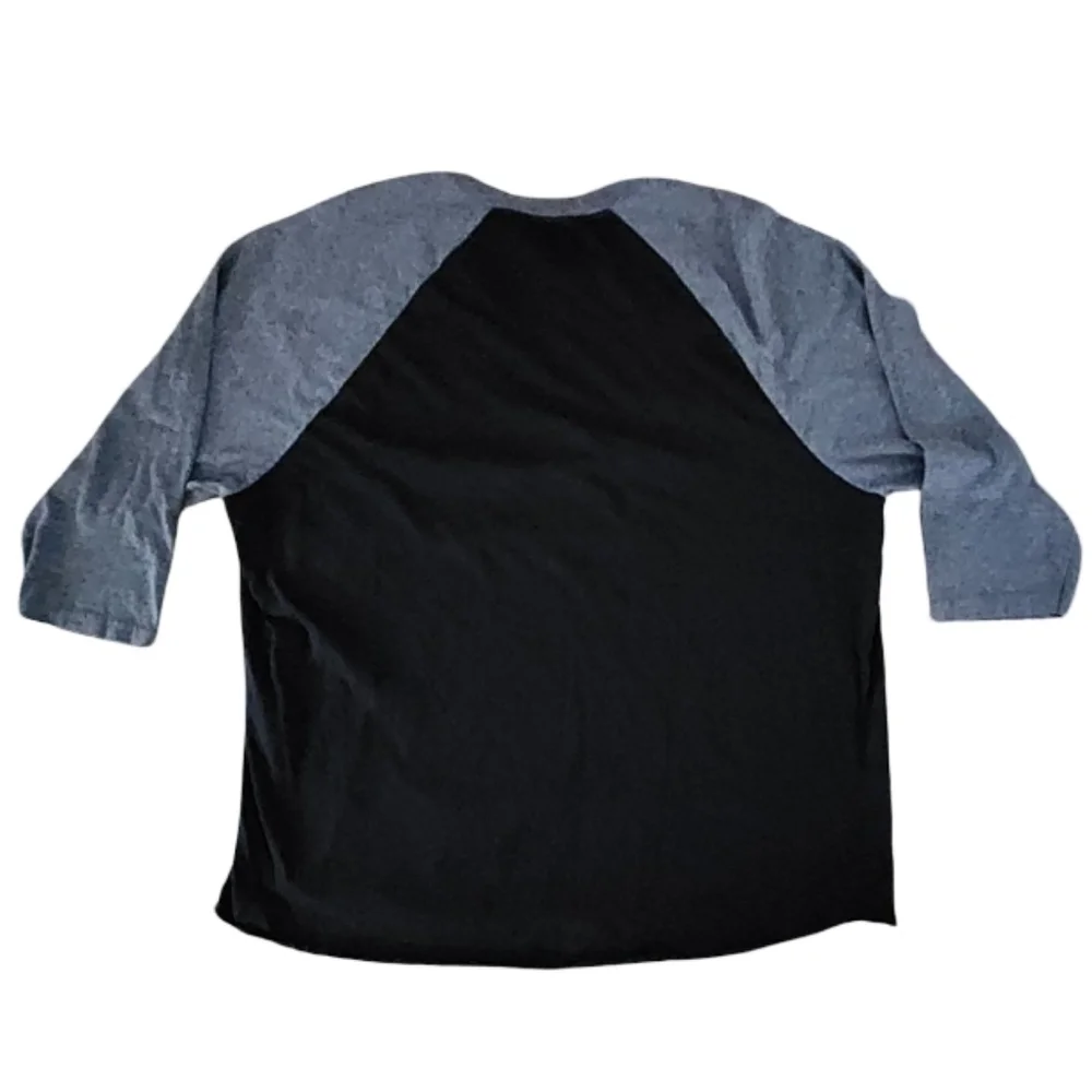 2PAC Tupac Shakur Praying Graphic Raglan Baseball‎ Tee Blk Gray 2XL 2016 Bravado